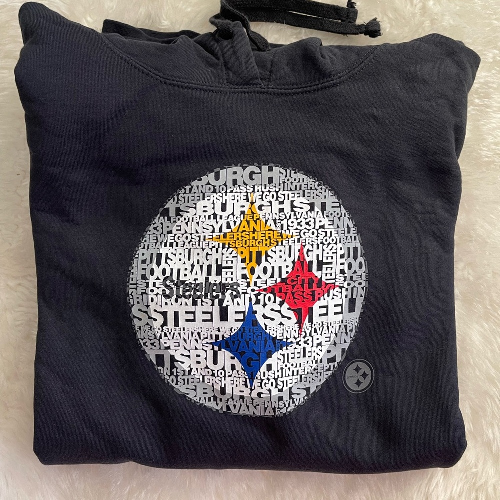 Steelers with hoodie sz XXL